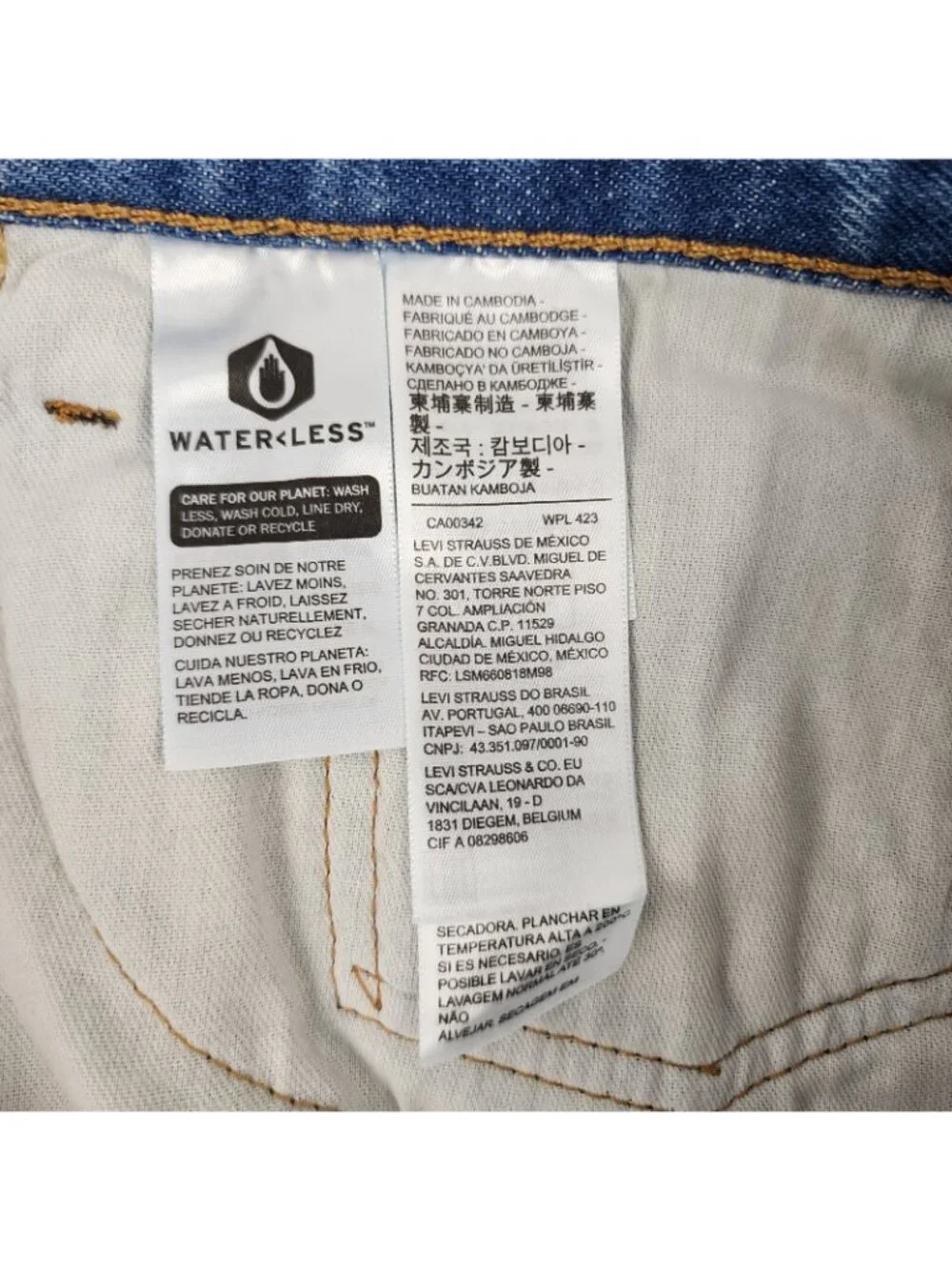 Levis 550 '92 Relaxed Taper Mens 42x30 Jeans Marker Stained Distressed New